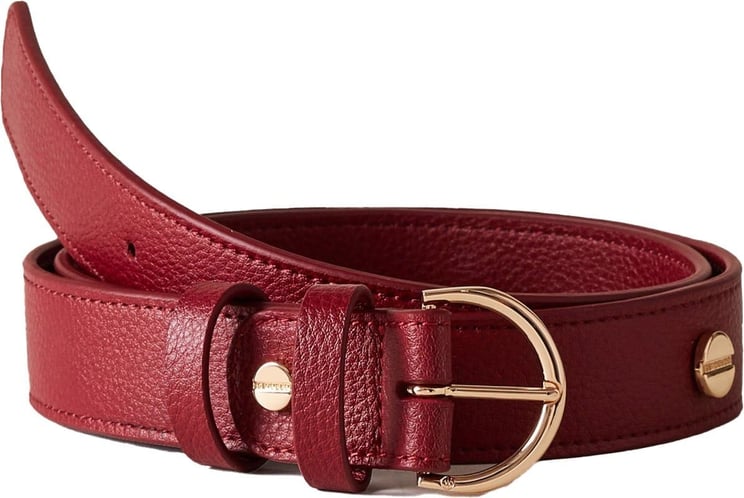 Borbonese BELT - Leather belt Rood