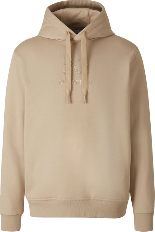 Burberry Cotton Hooded Sweatshirt Beige