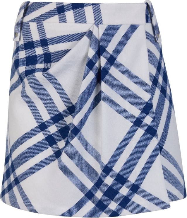 Burberry Checkered Motif Skirt Wit