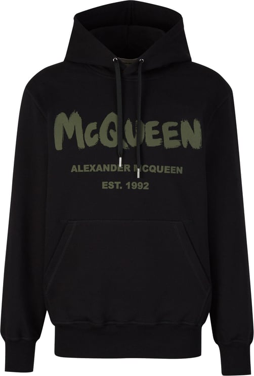 Alexander McQueen Logo Hoodie Sweatshirt Zwart