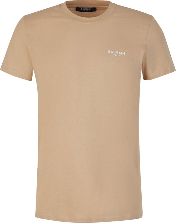 Balmain Logo Cotton T-Shirt Bruin