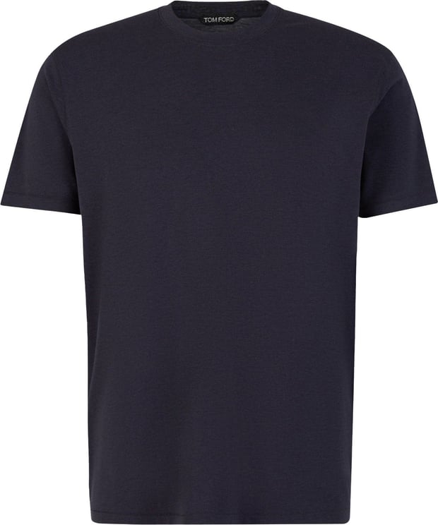 Tom Ford Plain T-Shirt Blauw