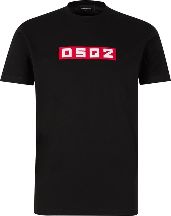 Dsquared2 Cotton Patch T-Shirt Zwart