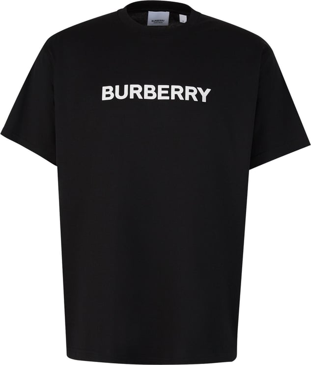 Burberry Logo Cotton T-Shirt Zwart