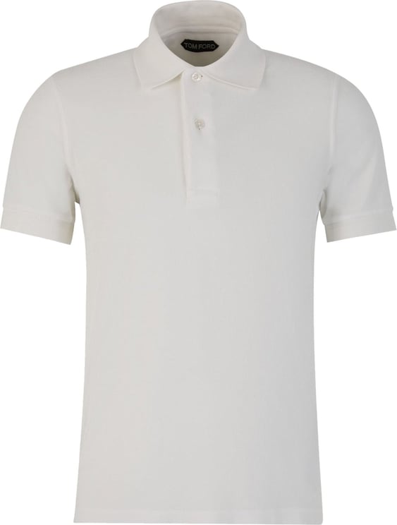 Tom Ford Cotton Knit Polo Wit