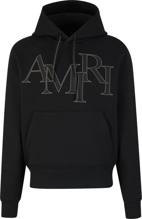 Amiri Cotton Hood Sweatshirt Zwart