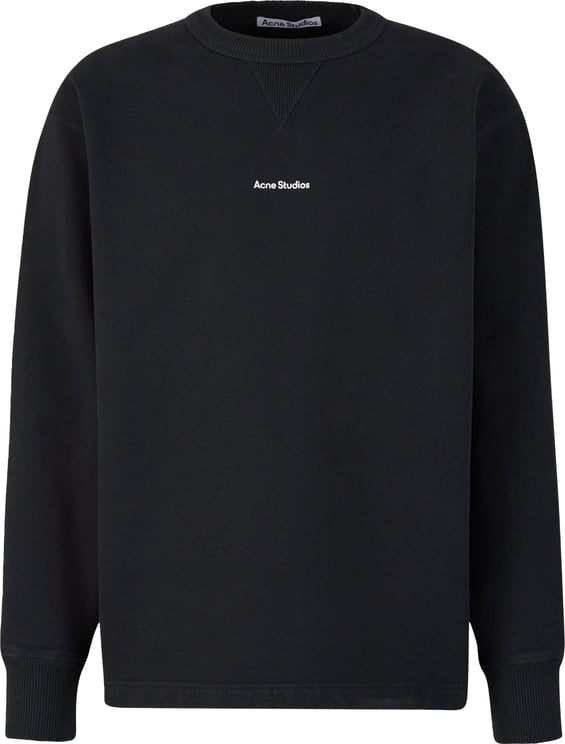 Acne Studios Printed Crewneck Sweatshirt Zwart