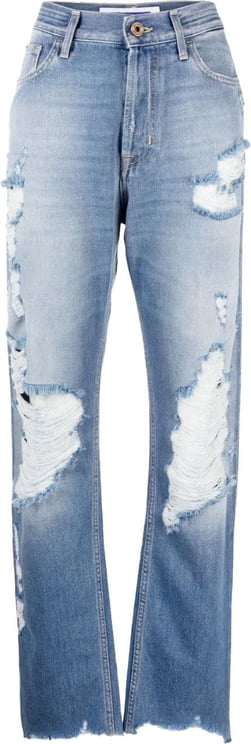 Jacob Cohen distressed-effect finish jeans Blauw