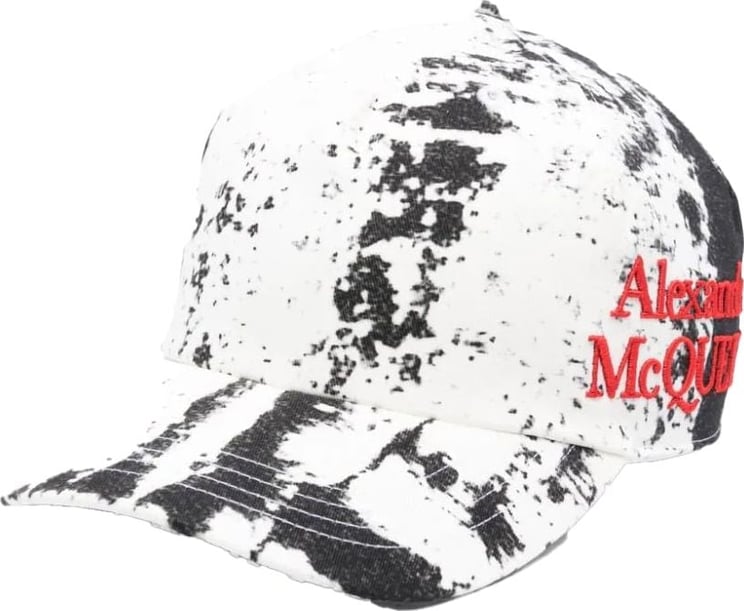 Alexander McQueen abstract-print cotton hat Divers