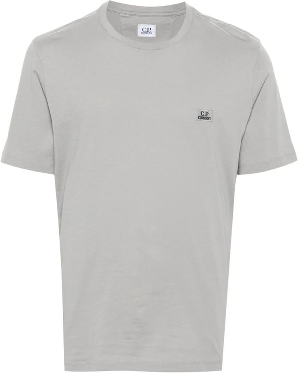 CP Company 30/1 jersey logo t-shirt gray Grijs