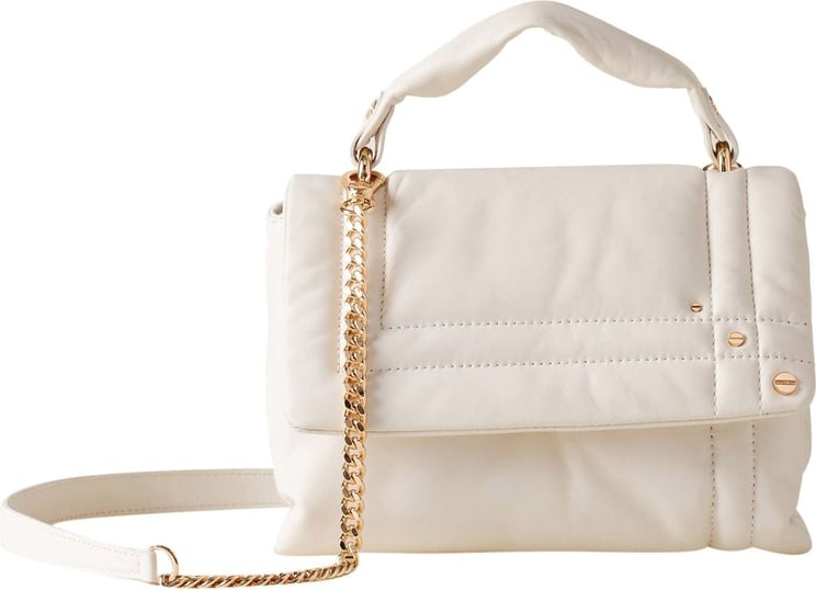 Borbonese REVERSE TOP HANDLE SMALL - Padded Nappa Handbag Wit