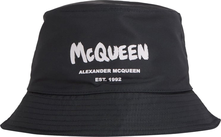 Alexander McQueen Graffiti Bucket Hat Groen