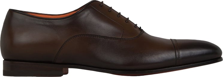 Santoni Leather Oxford Shoes Bruin