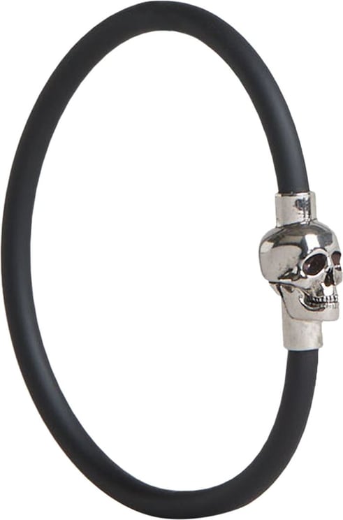 Alexander McQueen Skull Cord Bracelet Zwart