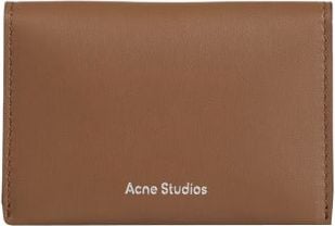 Acne Studios Logo Folding Card Holder Bruin