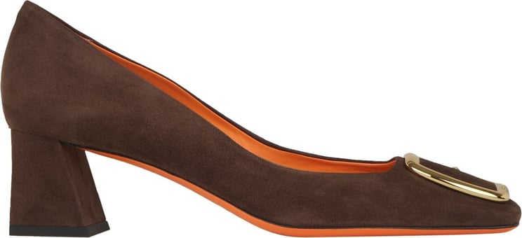 Santoni Platform Leather Sandals Bruin