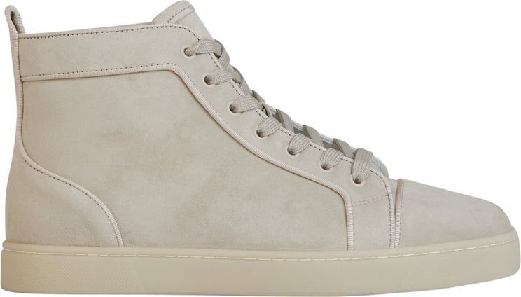 Christian Louboutin Suede Leather Sneakers Grijs