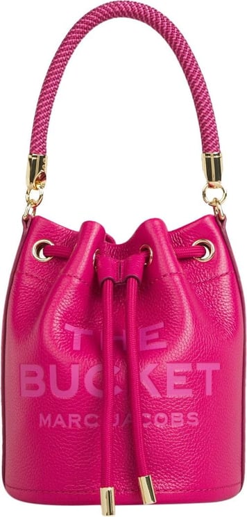 Marc Jacobs Leather Bucket Bag Roze