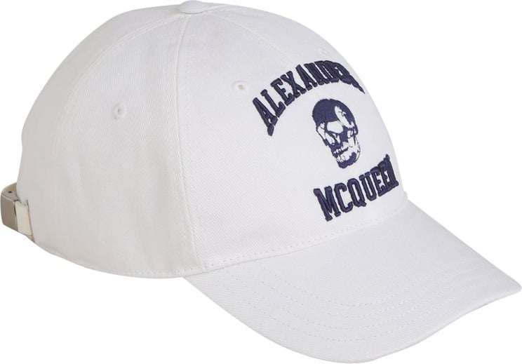 Alexander McQueen Varsity Skull Cap Wit