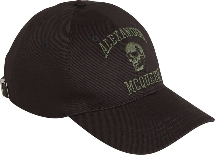 Alexander McQueen Varsity Skull Cap Zwart