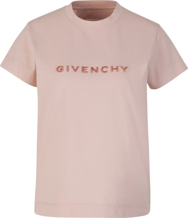 Givenchy Cotton Logo T-Shirt Roze