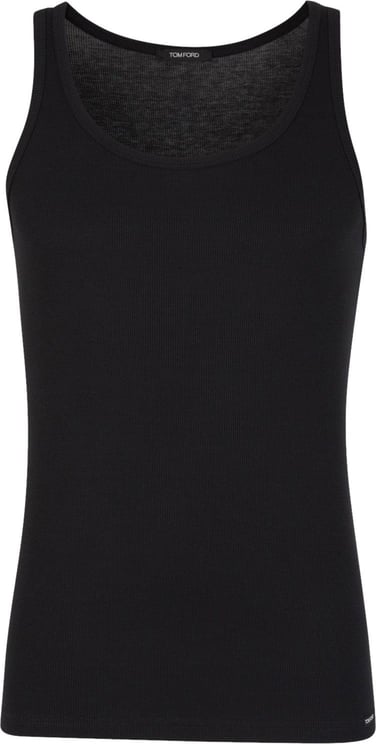 Tom Ford Plain Sleeveless T-Shirt Zwart