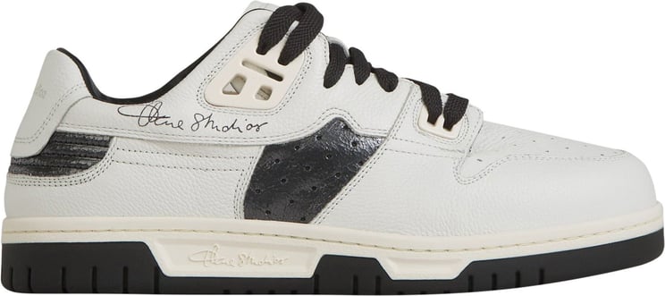 Acne Studios Logo Leather Sneakers Wit