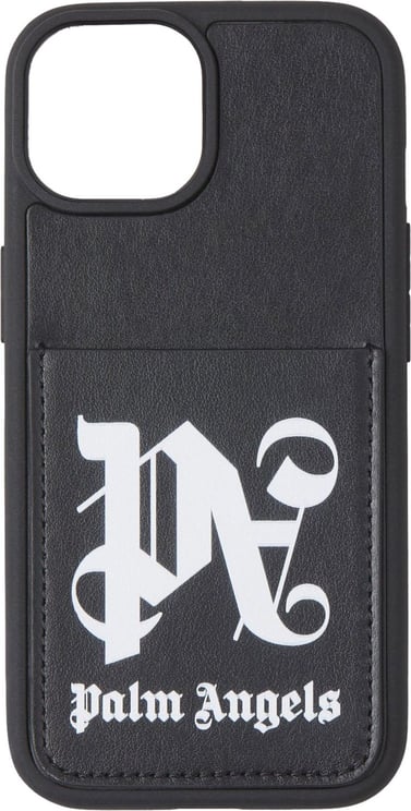Palm Angels Iphone 15 Logo Case Zwart