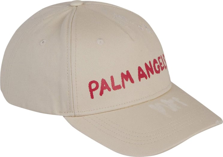 Palm Angels Printed Logo Cap Beige