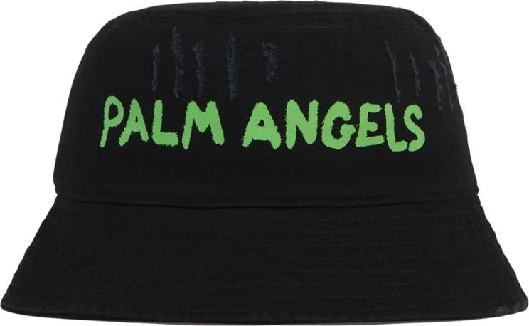 Palm Angels Fisherman Hat Logo Zwart