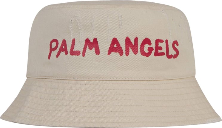 Palm Angels Fisherman Hat Logo Beige