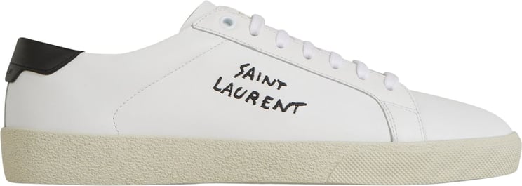 Saint Laurent Priscilla Leather Sneakers Wit
