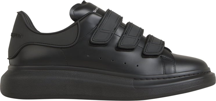 Alexander McQueen Leather Larry Sneakers Zwart