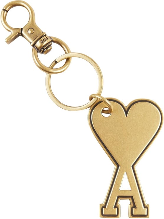 AMI Paris Logo Keychain Goud