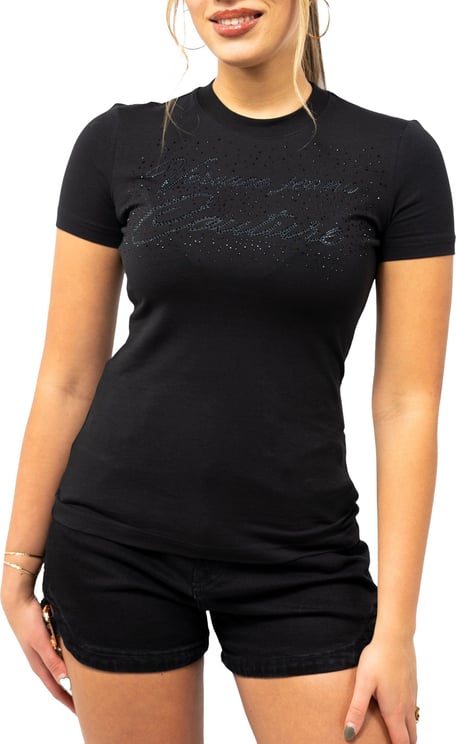 Versace Jeans Couture T-Shirt Logo Zwart