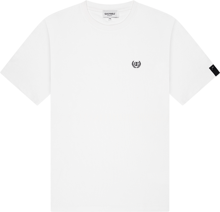 Quotrell Quotrell Couture - Sevilla T-shirt | White/black Wit
