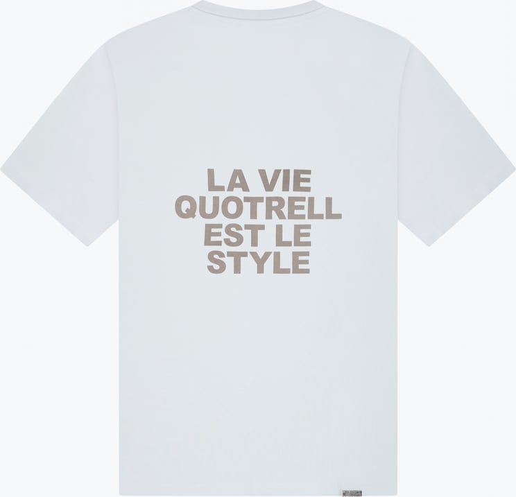 Quotrell La Vie T-shirt | Light Blue/grey Blauw