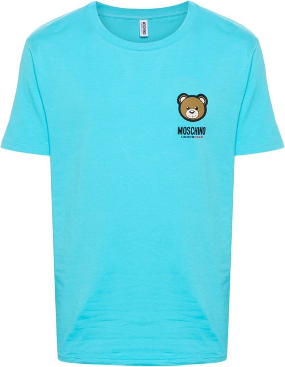 Moschino T-shirts and Polos Blue Blue Blauw