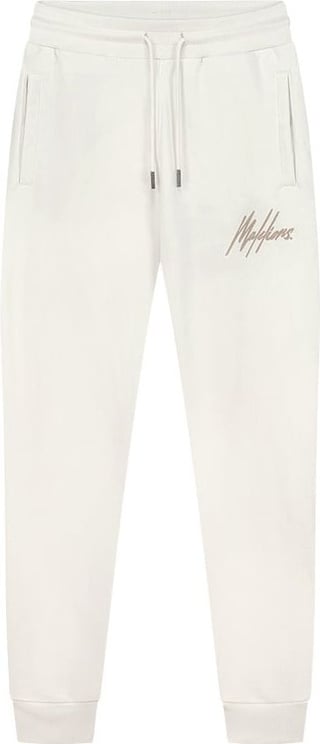 Malelions Malelions Men Striped Signature Sweatpants - Off-White/Taupe Wit