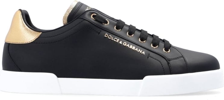 Dolce & Gabbana Portofino Logo Sneakers Zwart