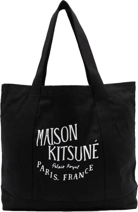 Maison Kitsuné Palais Royal Logo Shopping Bag Zwart