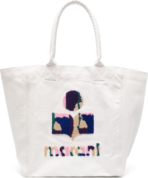 Isabel Marant Yenky Logo Tote Bag Wit