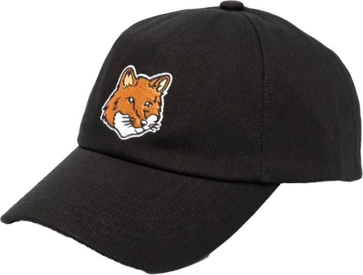 Maison Kitsuné Fox Logo Baseball Cap Zwart