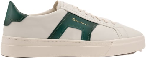 Santoni Sneakers Cream Wit