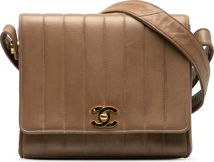 Chanel Quilted Lambskin Mademoiselle Crossbody Bruin