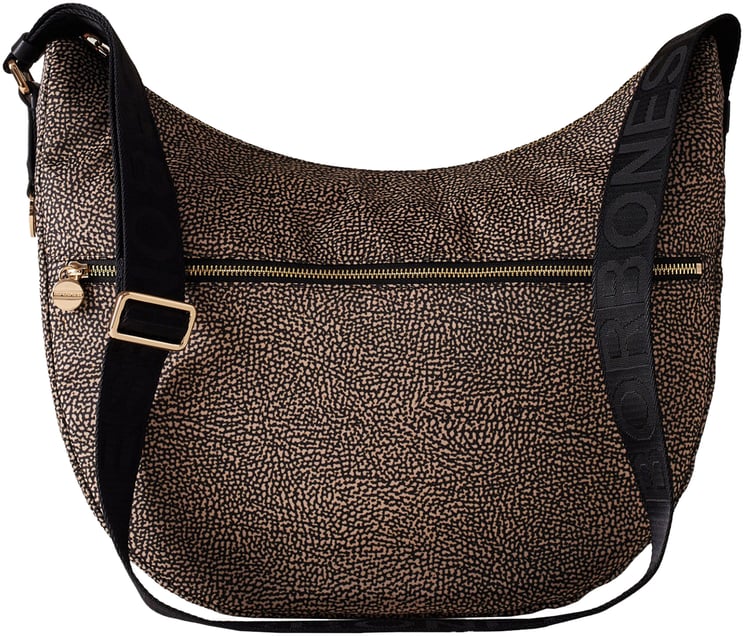 Borbonese LUNA BAG MEDIUM - Hobo bag Zwart