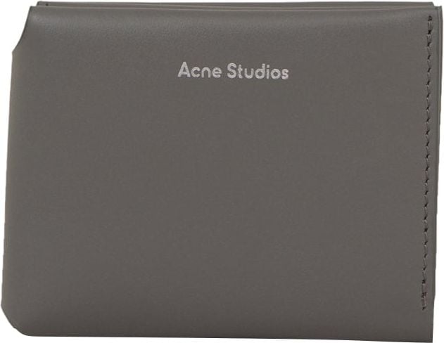 Acne Studios Logo Bifold Wallet Grijs