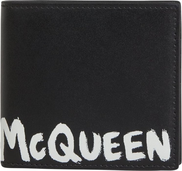 Alexander McQueen Contrast Logo Wallet Zwart
