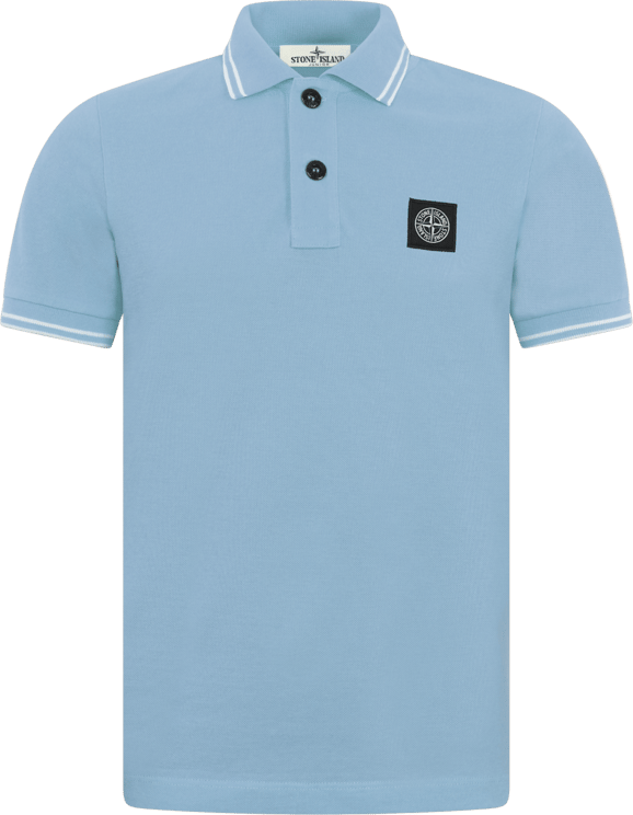 Stone Island Junior Kids Polo Shirt Blauw