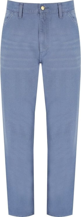 Carhartt Wip Single Knee Bay Blue Trousers Blue Blauw